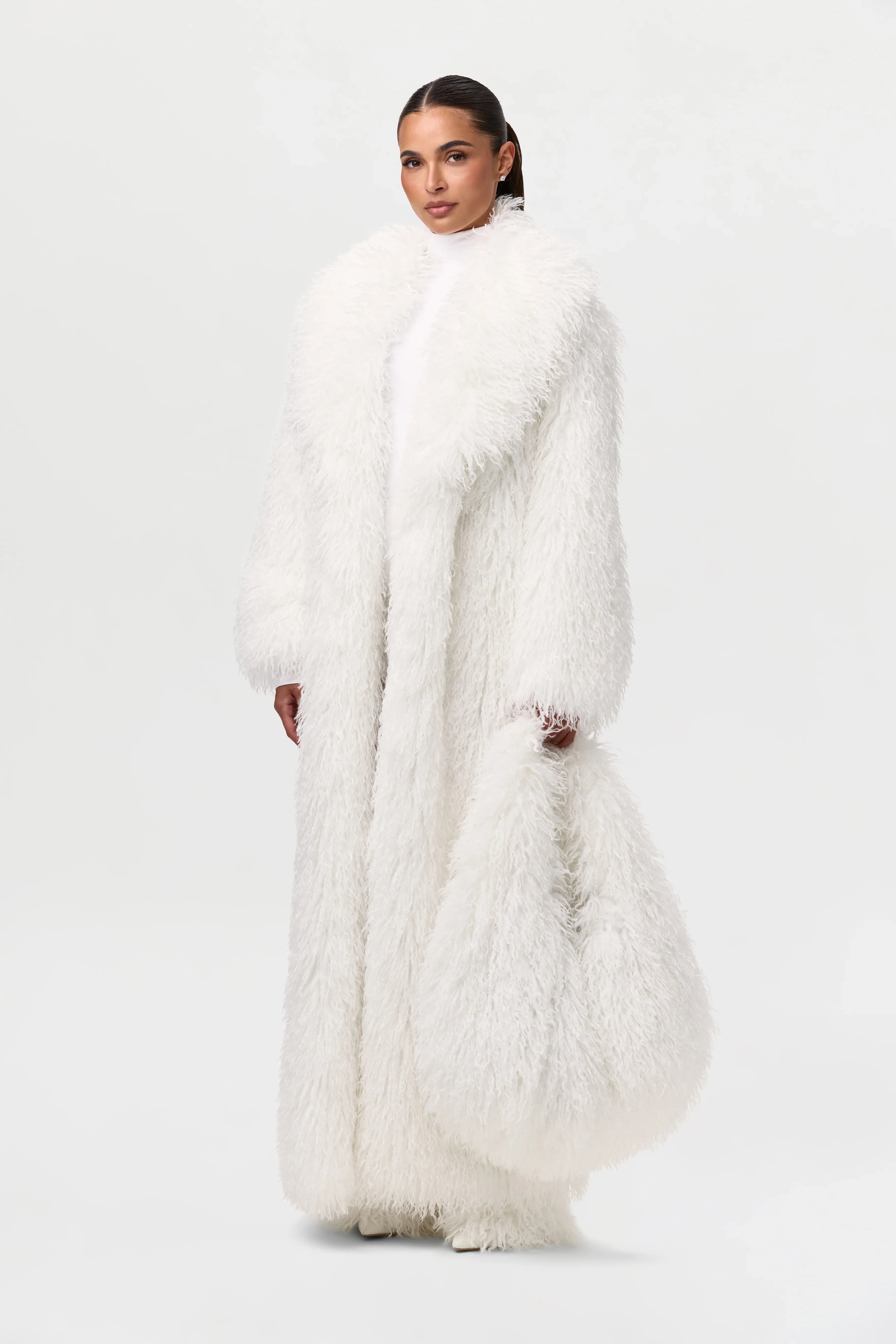 Faux Fur Plush Shoulder Bag
