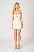 Double Twist Satin Mini Dress