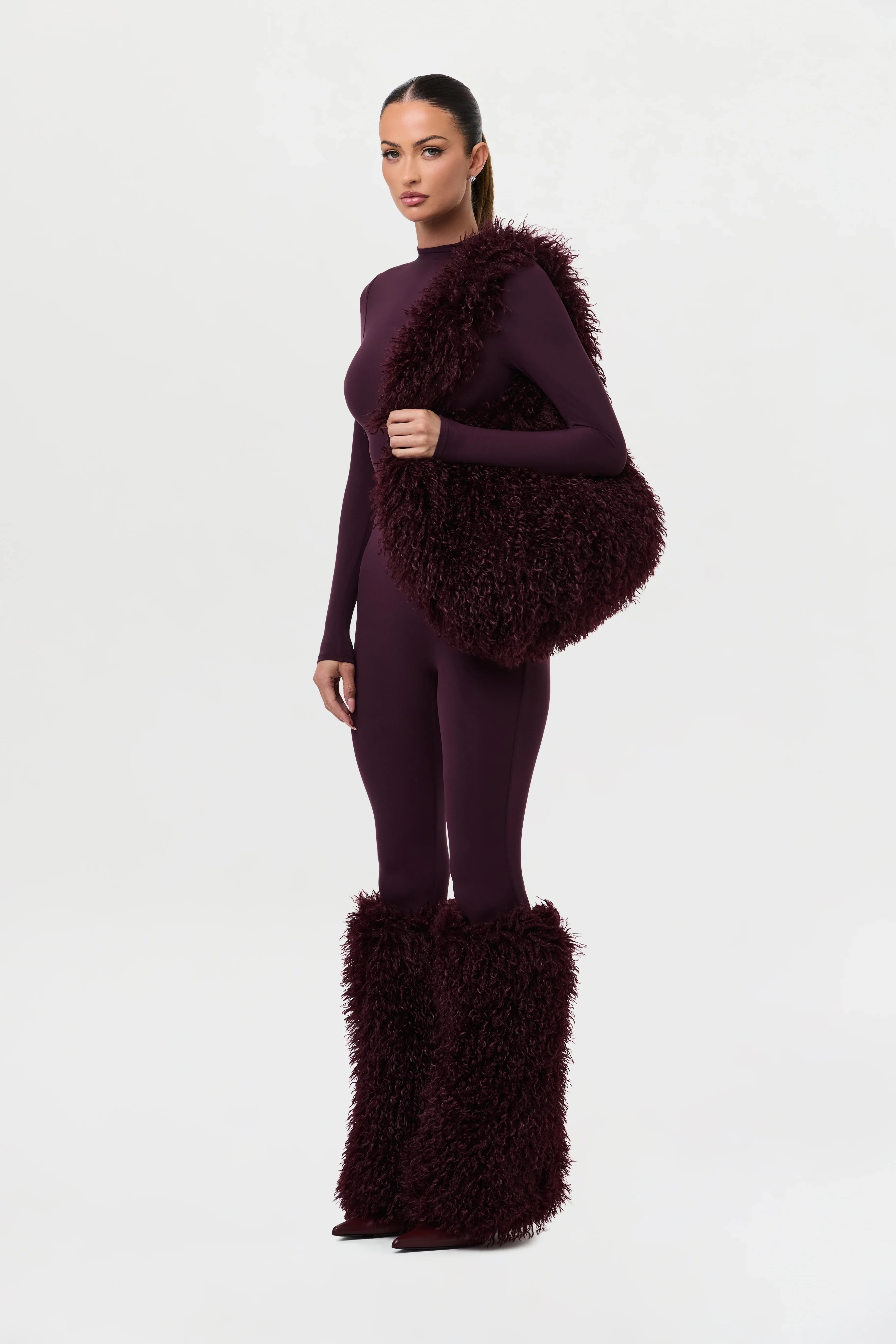 Faux Fur Plush Shoulder Bag