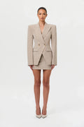 Suiting Plaid Mini Skirt