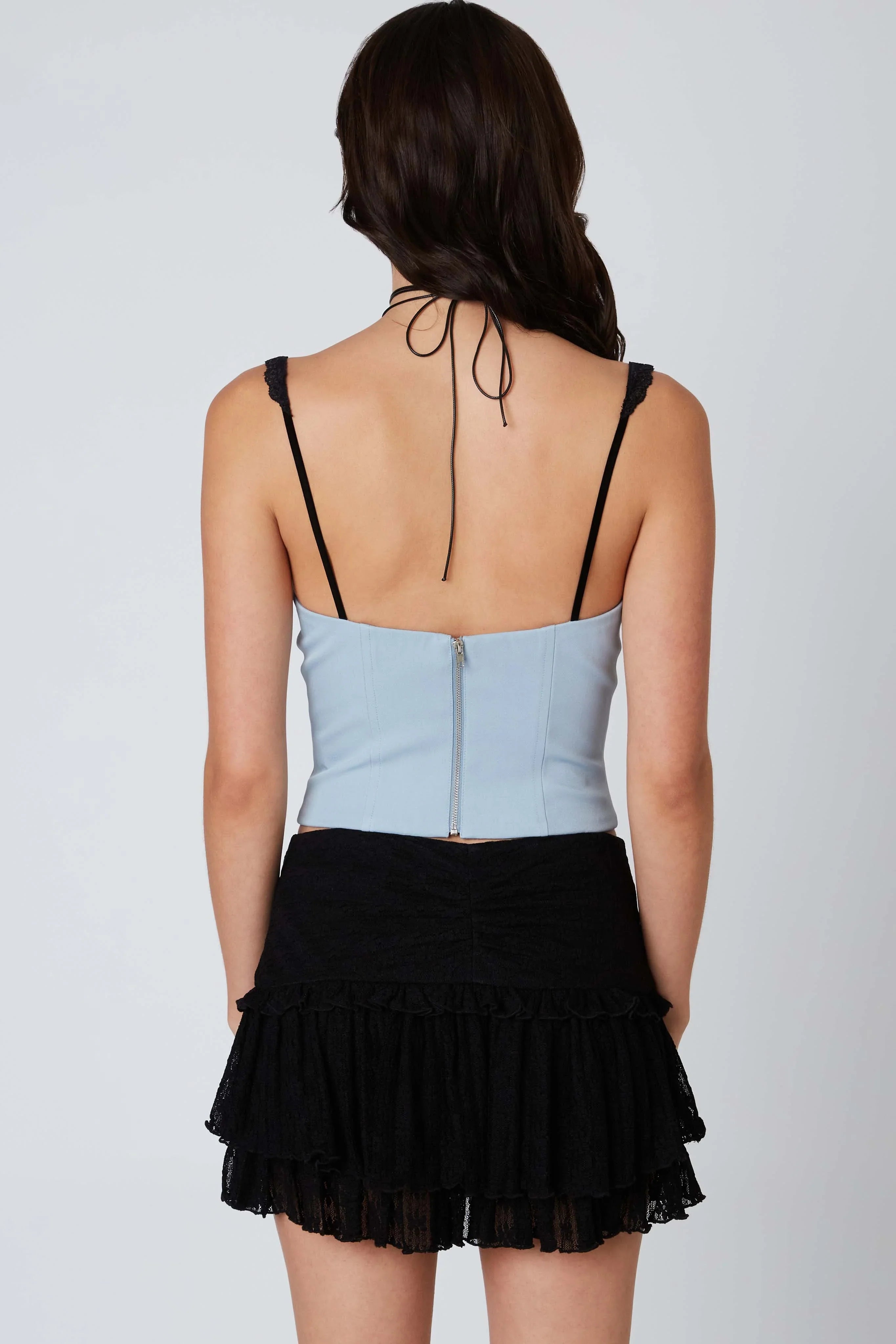 Ribbon Front Corset Top