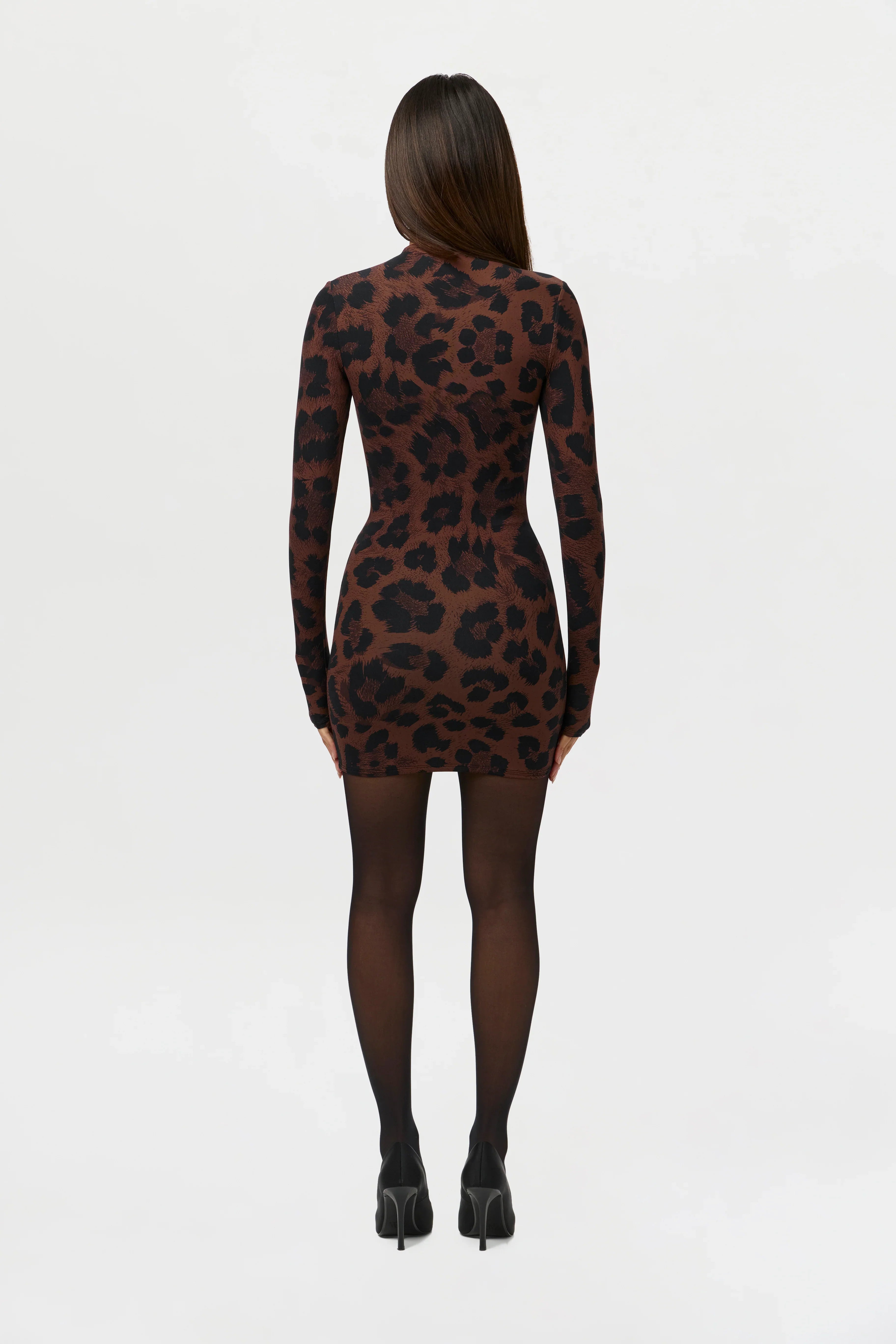 Naked Print Mini Dress