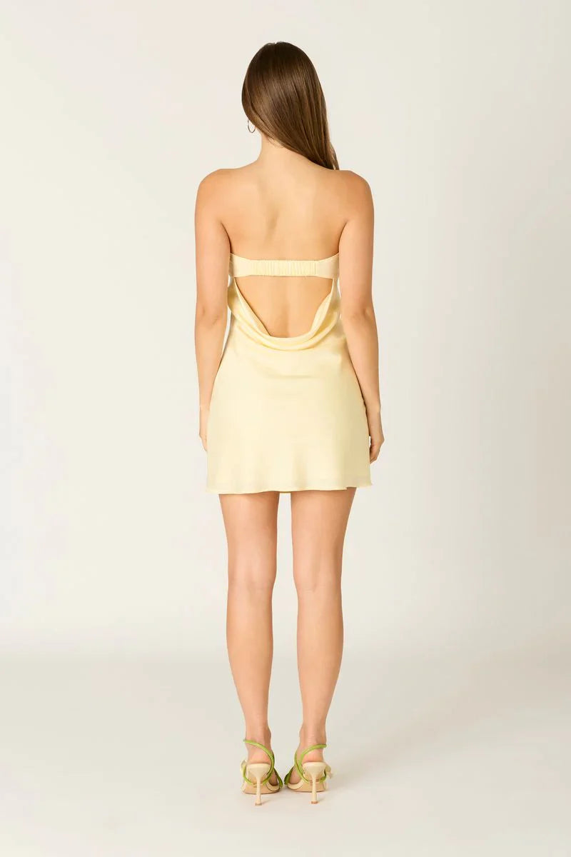Strapless Bias Mini Dress