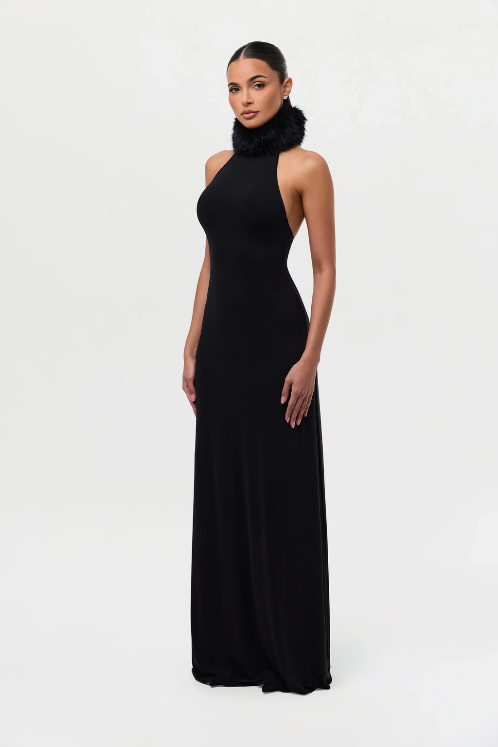 Naked Faux Fur Maxi Dress