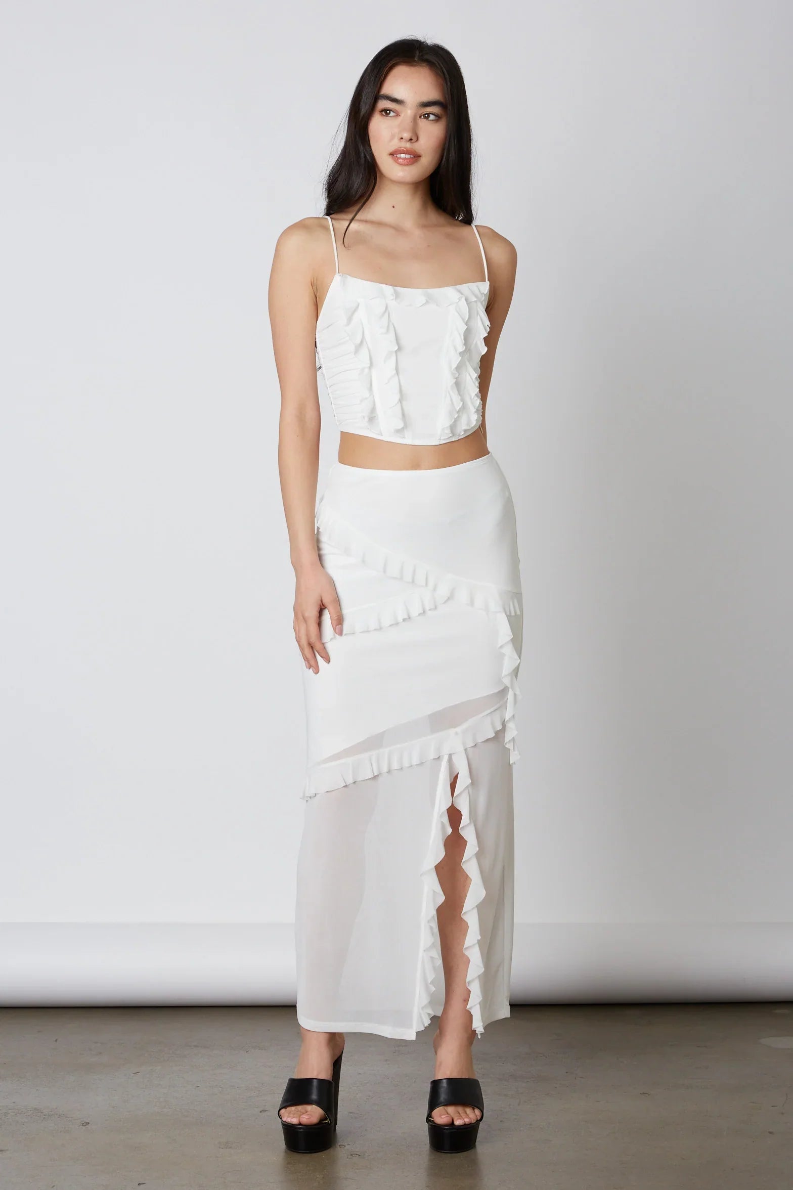 Mesh Maxi Skirt