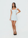 Fenrir Ruched Mini Dress Multi Floral