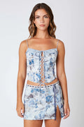 Floral Mini Skirt