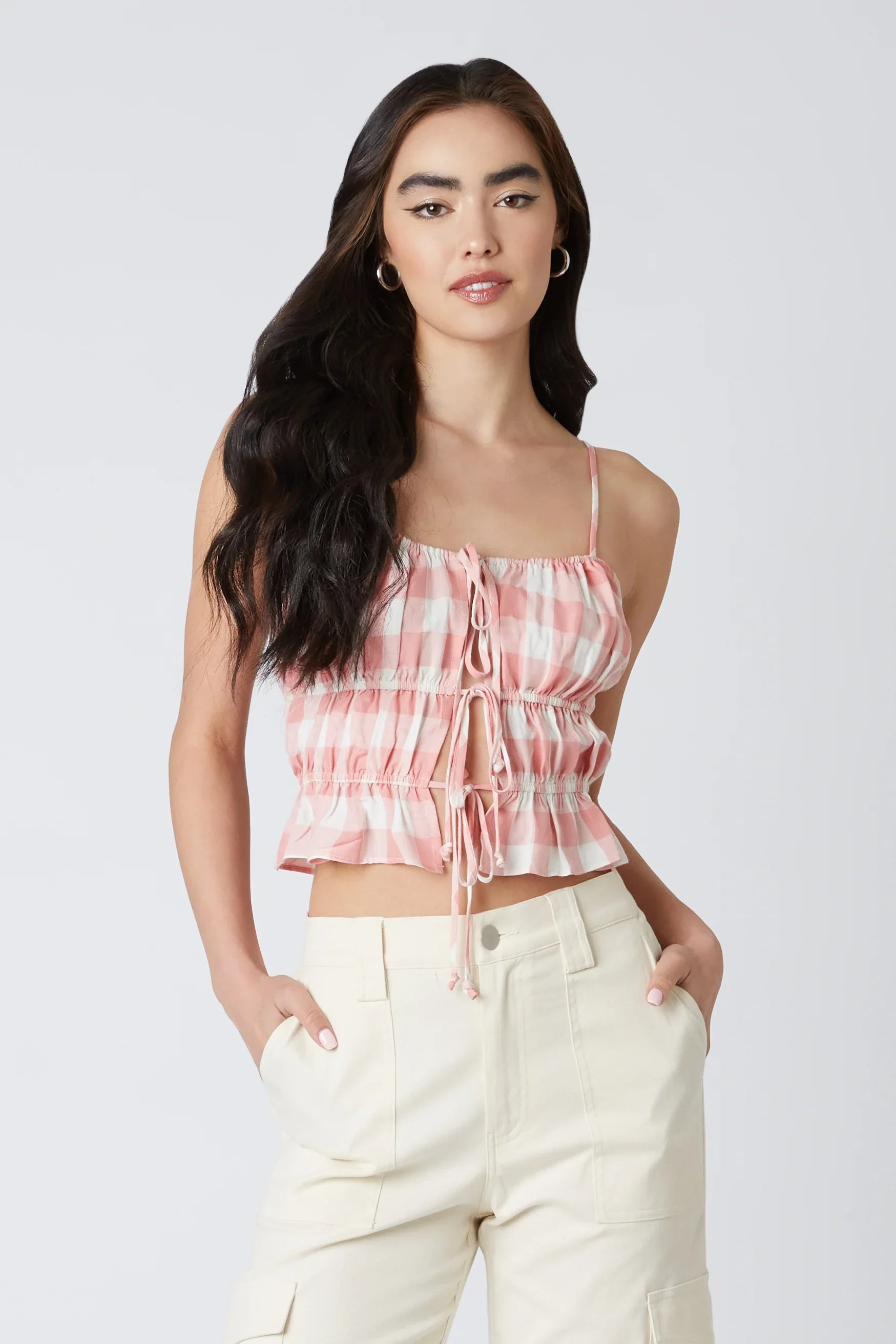 Gingham Cami Top