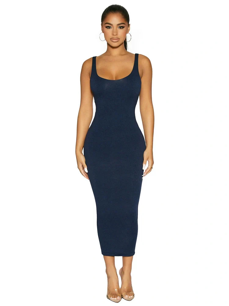 NW Sculpt Tank Midi Dress