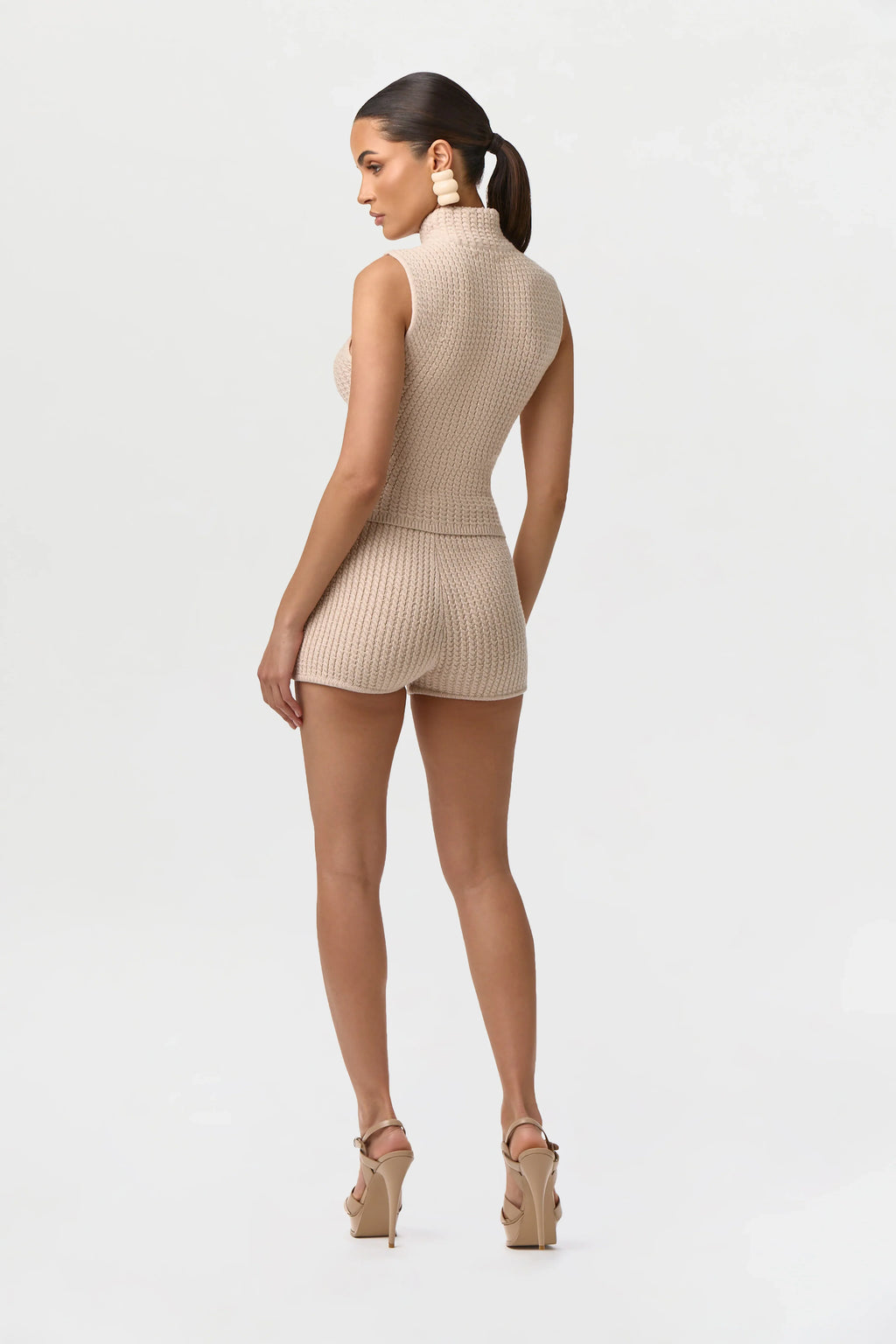 Cable Knit Sleeveless Top