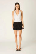 Tiered Ruffle Mini Skirt