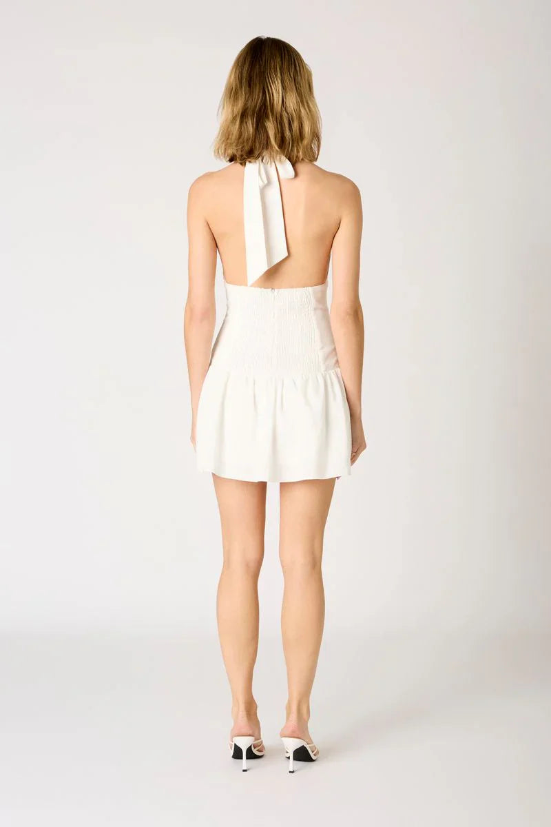 Dropwaist Halter Mini Dress