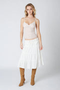 Tiered Midi Skirt