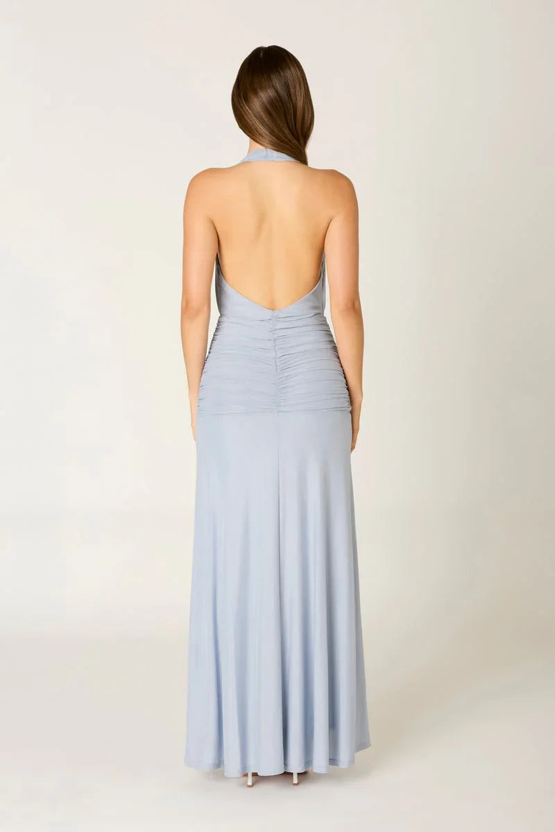 Jersey Halter Maxi Dress