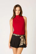 Mock Neck Knit Top
