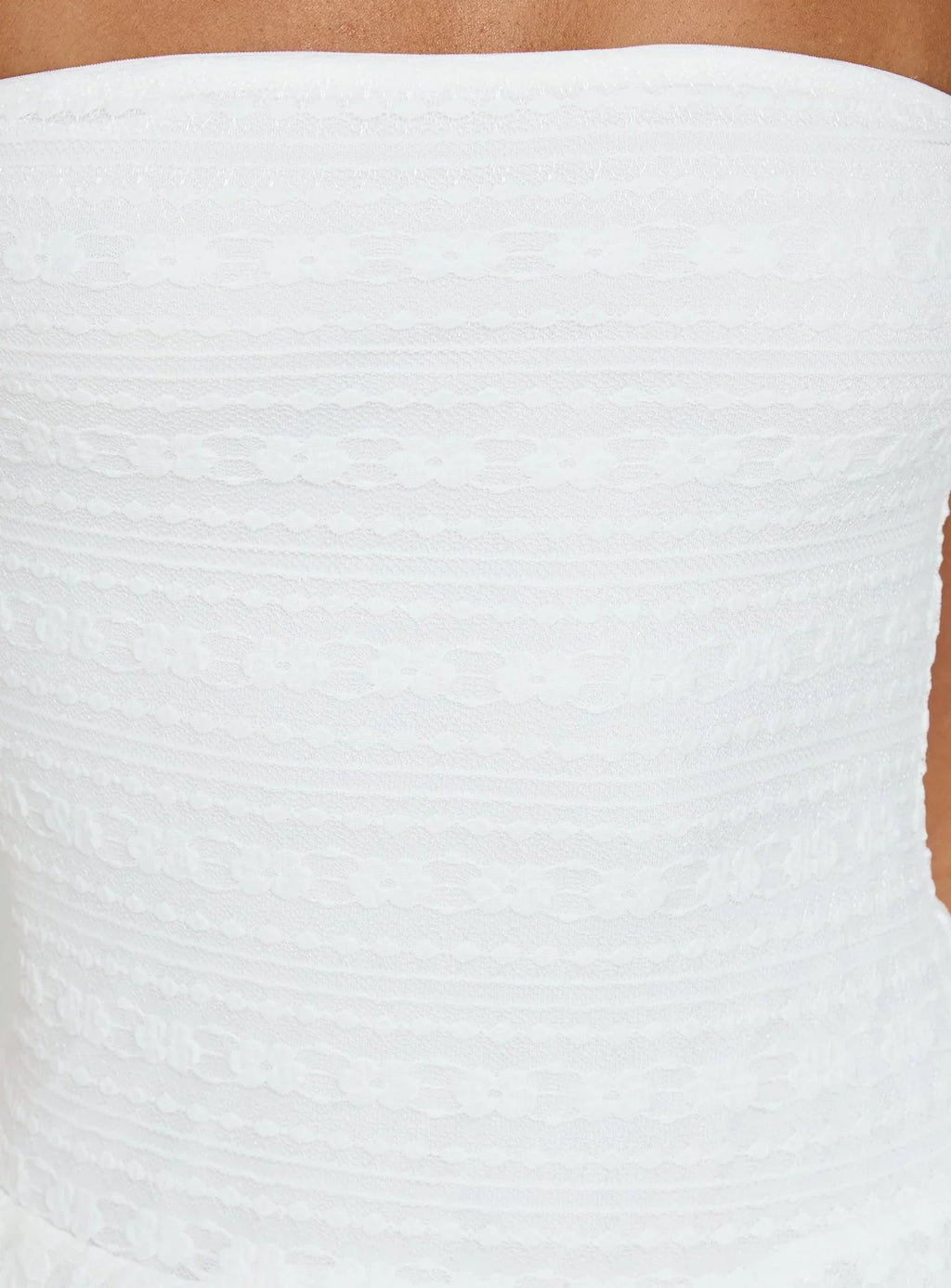 Emarie Strapless Mini Dress White